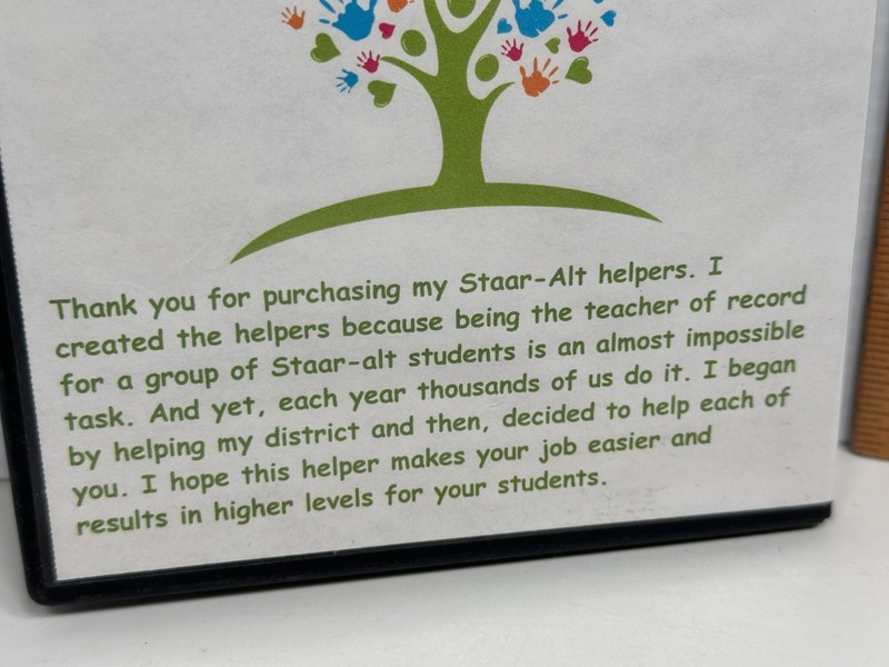 Staar-alt Helper Grade 5 Cindy Lovelace M. Ed. Software gallery