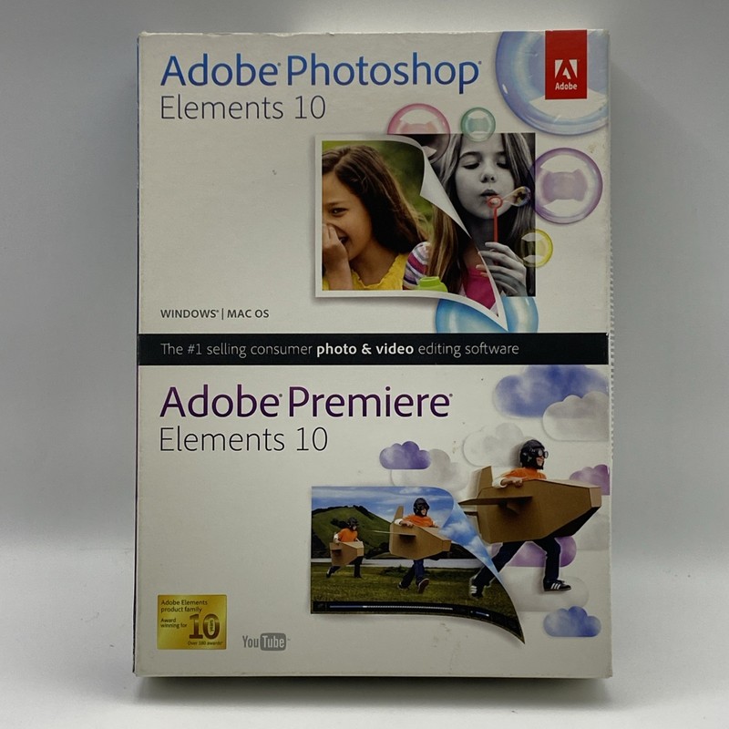 Adobe Photoshop Elements 10 with Adobe Premiere Elements 10 for PC / Mac