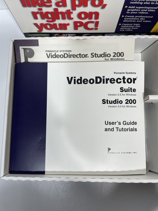 Pinnacle Systems Video Director Studio 200 Windows Video Editor New Sealed gallery