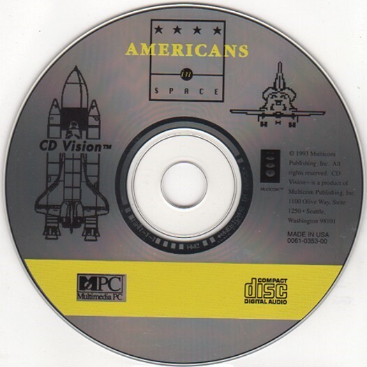 Americans in Space CD-ROM for Windows – NEW CD in SLEEVE