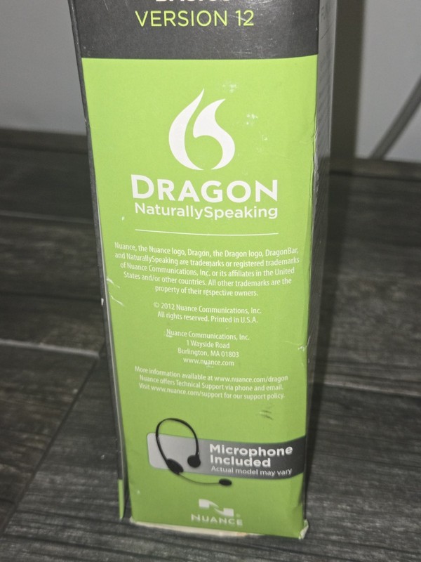 Nuance Dragon NaturallySpeaking 12 Basic Speech Recognition Software App Windows gallery
