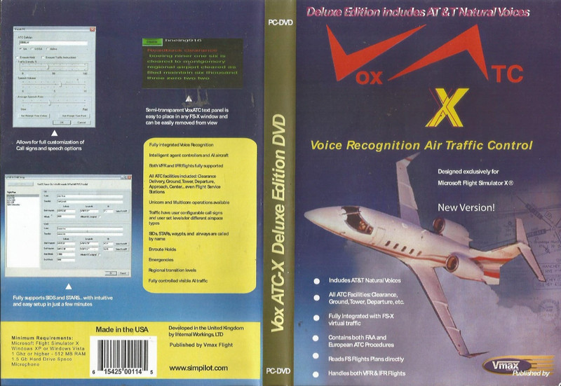 Vmax Flight Voice Recognition Air Traffic Control Software (PC, Windows XP) VG gallery