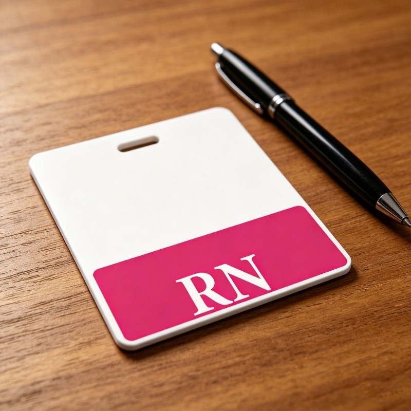5Pcs Horizontal Acrylic RN Badge Buddy For Registered Nurse Healthcare Staff gallery