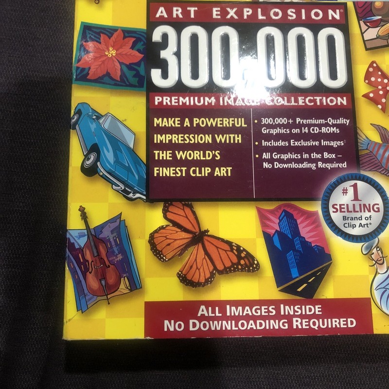 Sealed 2004 Nova – Art Explosion 300,000 Premium Image Collection Library 14 CD