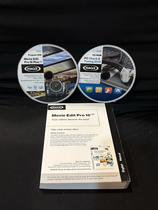 MAGIX Movie Edit Pro 16 Plus HD PC Software DVD CD Manual Windows Retro 2010 HTF gallery