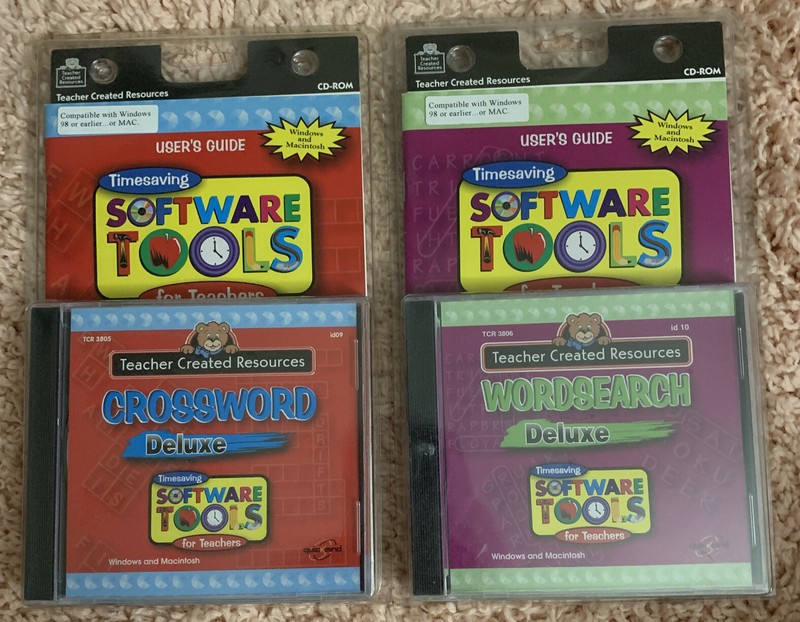 Teacher Created Materials Software Tools For Teachers:Wordsearch & Crossword