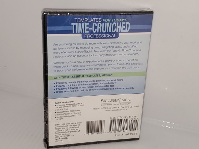 Templates for Today's TIme-Crunched Professional CD-Rom 2008 CareerTrack.NEW gallery