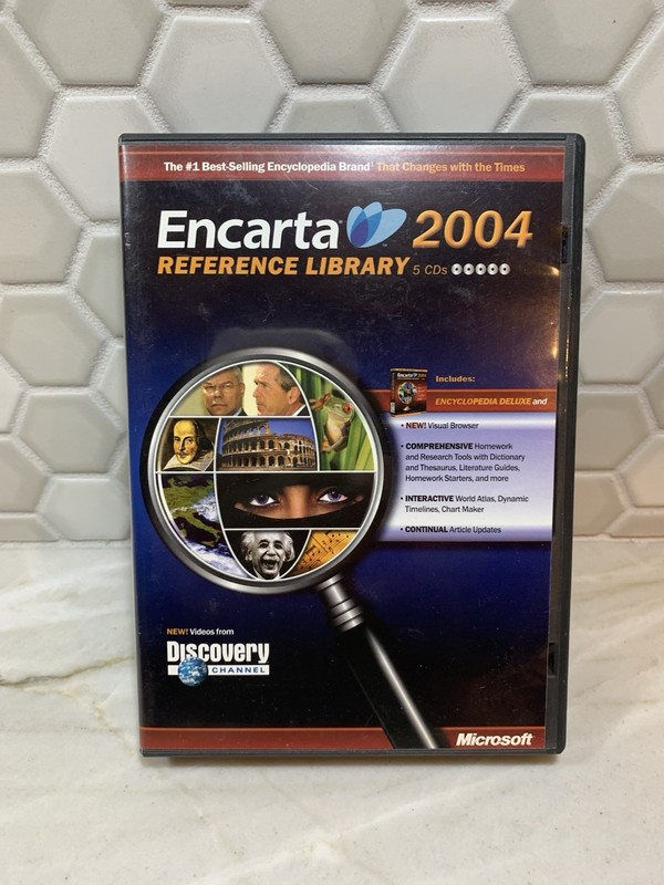 Microsoft Encarta Reference Library 2004 (5 CDs Set)