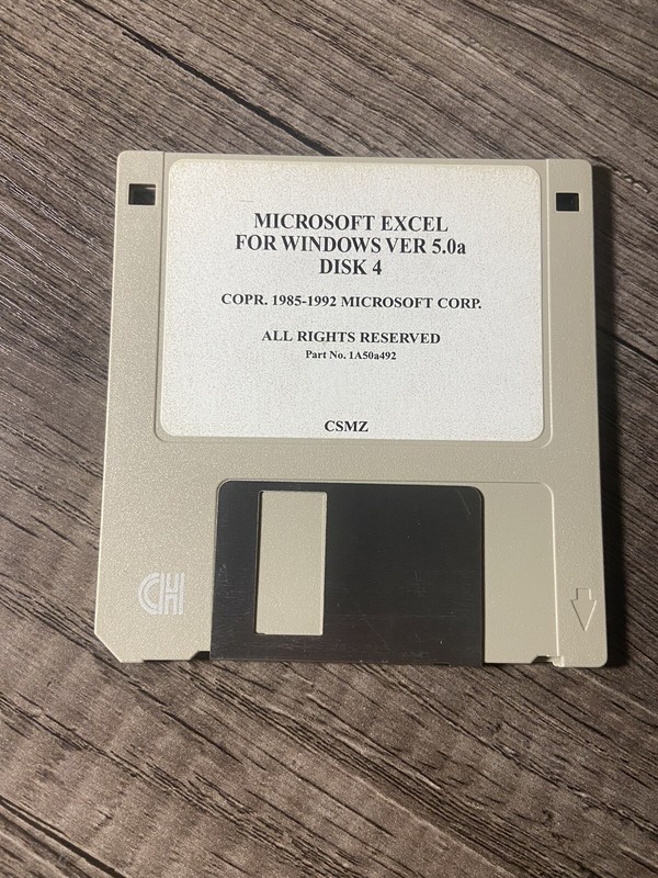 Microsoft Excel For Windows Ver 5.0a, Set Of 9 3.5” Floppy Disks - 0001 gallery