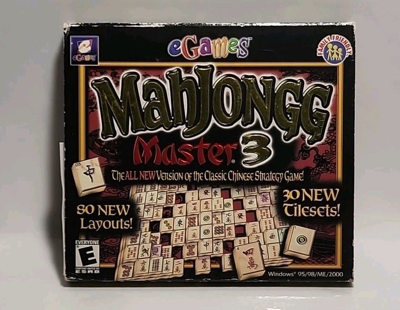 MahJongg Master 3 PC Game CD-ROM for Windows 95/98/ME/2000 2003 6111