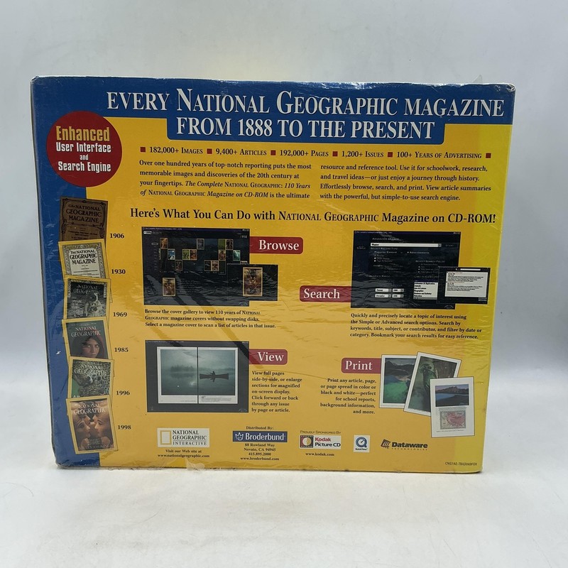 National Geographic Complete 1888-1998 31 CD-ROM Set Win 95 98 Macintosh NEW gallery