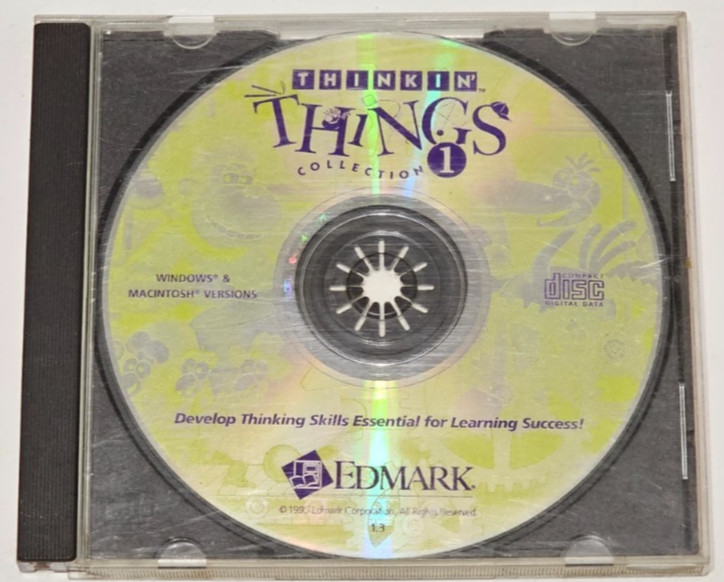 Thinkin’ Things Collection 1 – (1995 Edmark Corporation) – Used CD-ROM