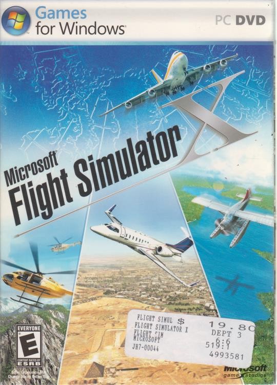 MS Flight Simulator X + Manual PC DVD pilot aircrafts air plane simulation game!