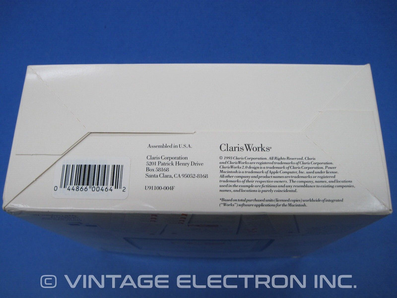 Vintage Apple Macintosh ClarisWorks Software - V2.1 - Complete Software 1993 gallery