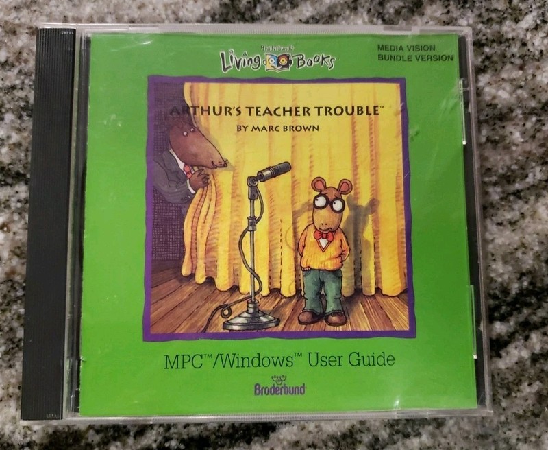 Arthur’s Teacher Trouble (Living books) PC Game. CD-ROM
