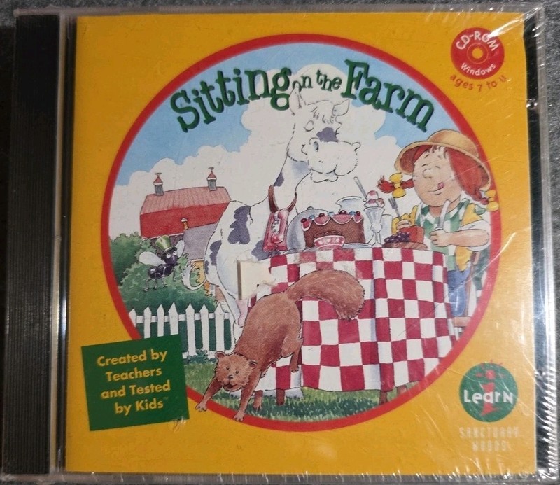 Sitting on The Farm – I-Learn (1994, CD-ROM, Sanctuary Woods) Brand New, Sealed