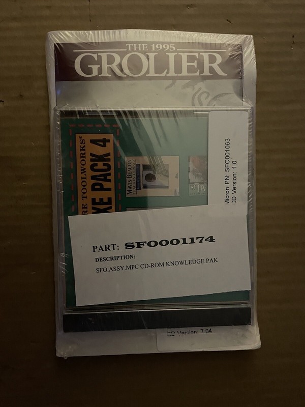 Grolier Encyclopedia Windows 1995 / MAVIS BEACON / PC SEALED MICRON PC PACK
