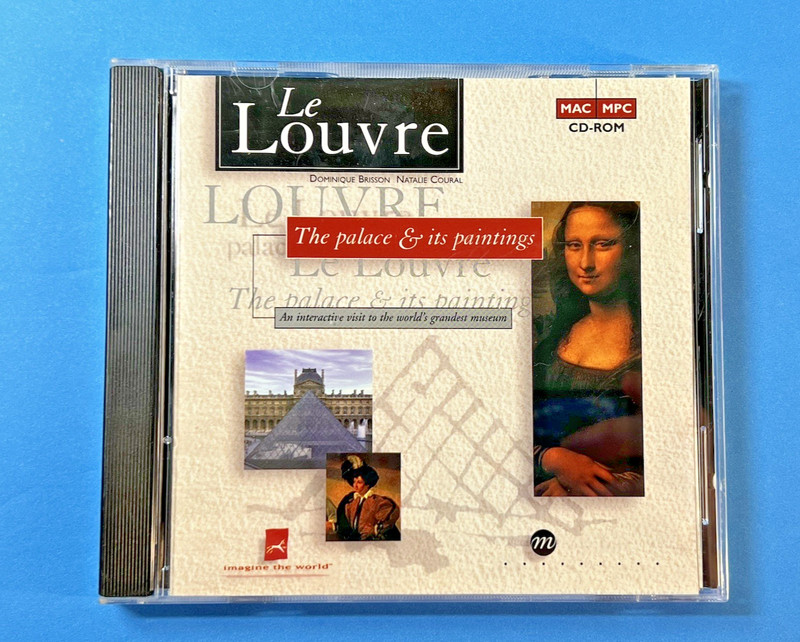 Le Louvre: The Palace & Its Paintings PC MAC CD Virtual Tour of Famous Museum VG
