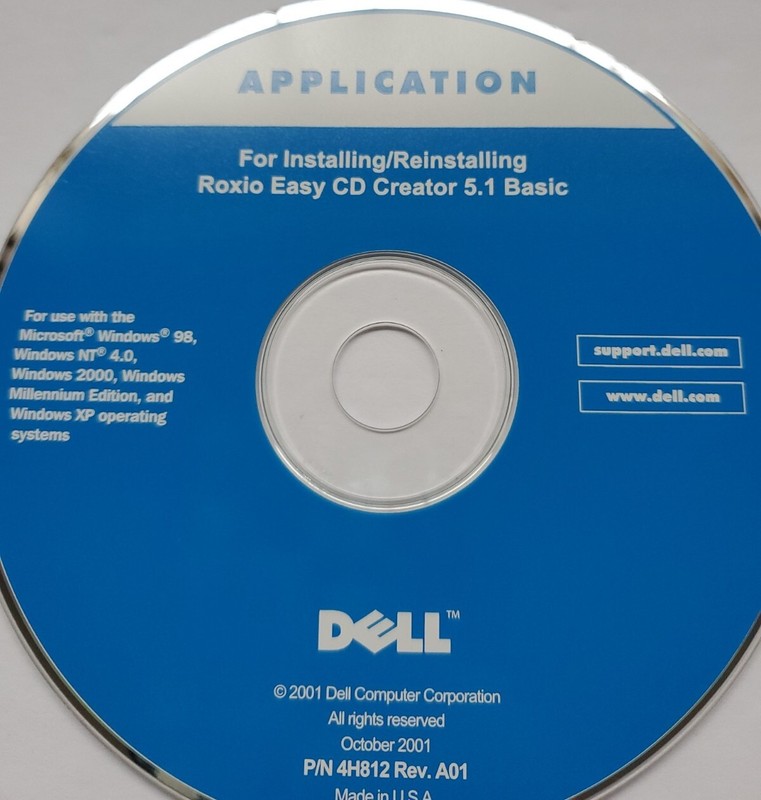Dell Application For Roxio Easy CD Creator 5.1 Basic 2001 For Windows gallery