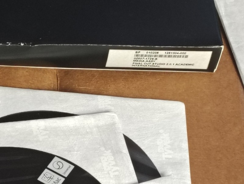 Final Cut Studio 2.0.1 Academic ~ 602-6257-A~9 Discs Vintage Edition from 2007 gallery