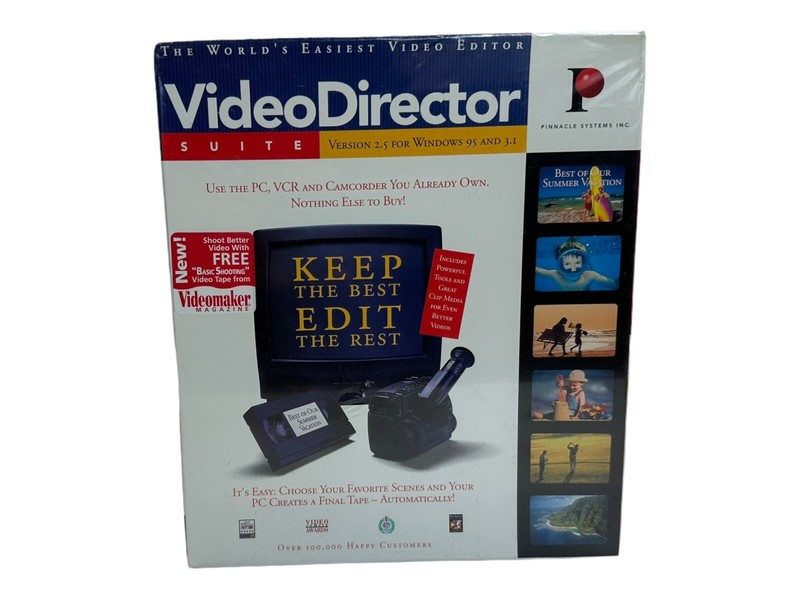 Pinnacle Systems VideoDirector Suite Version 2.5 Windows Video Editor New Sealed gallery