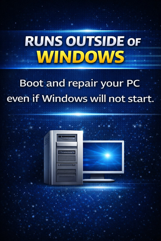 Emergency Bootable PC Repair DVD – Offline Diagnostics & Recovery Tools gallery