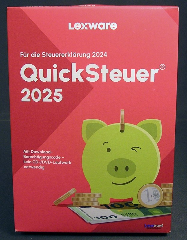 Lexware QuickSteuer 2025 Box (Tax Year 2024) for 3 Tax Returns Original Packaging NEW gallery