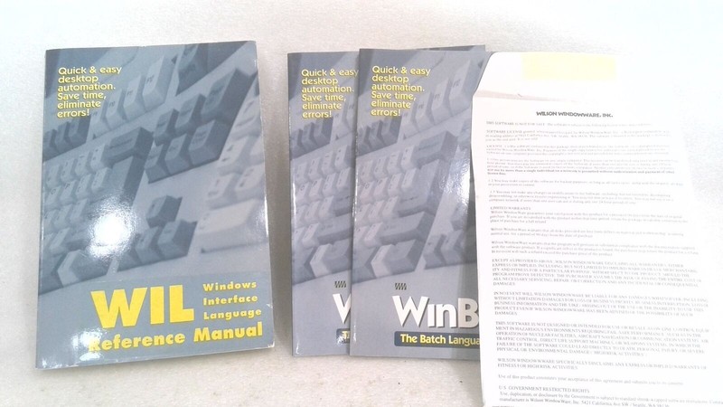 WILSON WINDOWWARE WINBATCH 99A WB+ COMPILER- USER'S GUIDES, REF. MAN., SOFTWARE gallery