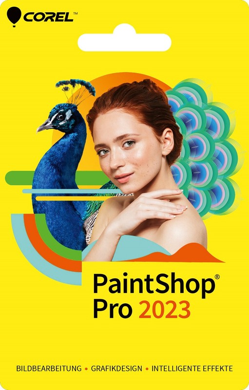 Corel PaintShop Pro 2023 Full Version Win PKC Permanent License German / ML Original Packaging NEW