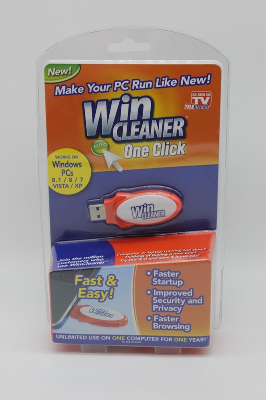 Win Cleaner USB-One Click, Fast & Easy Computer Clean,Optimize, Repair NEW