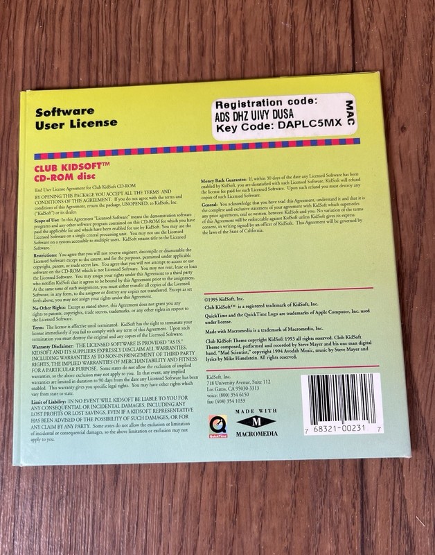 Vintage Club Kidsoft software catalog CD-ROMs 1995 vol 3 issue 1 gallery