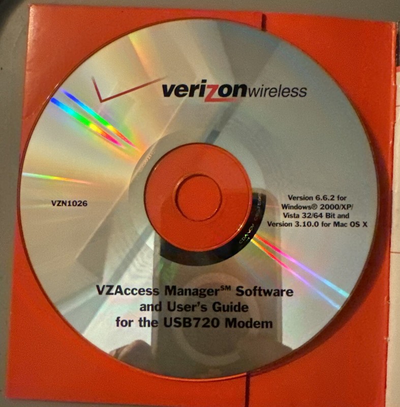 Verizon Wireless VZAccess Manager Software & User’s Guide for USB720 Modem