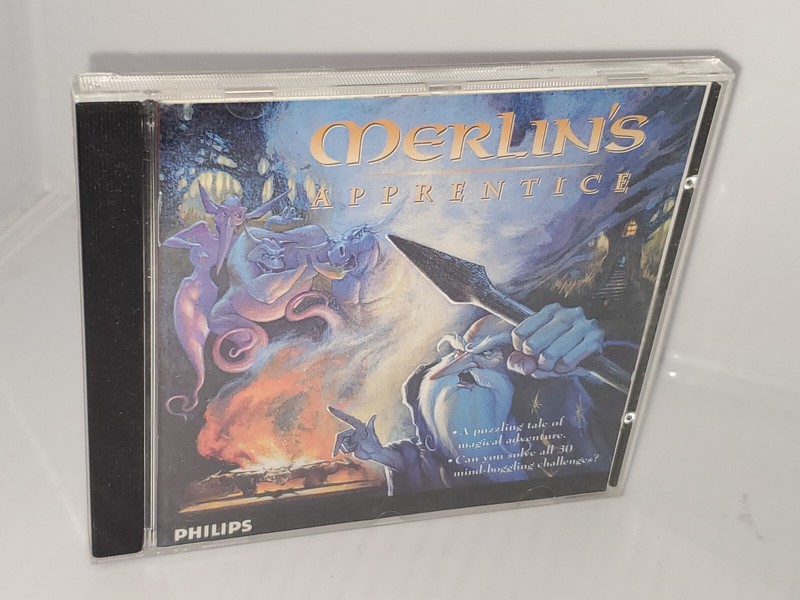 Vintage Merlin’s Apprentice Philips CD-ROM Computer Game PC MAC 1995 Software