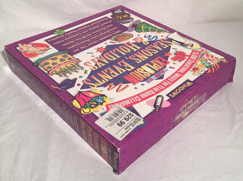 ART EXPLOSION Seasons, Events & Holidays Windows 95/98/NT CD-ROM Disc CIB Boxed gallery