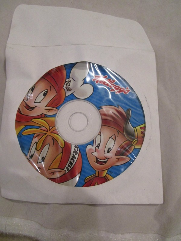 Kellogg’s Talking Snap Crackle Pop Voice Activated Software CD-ROM Brand New