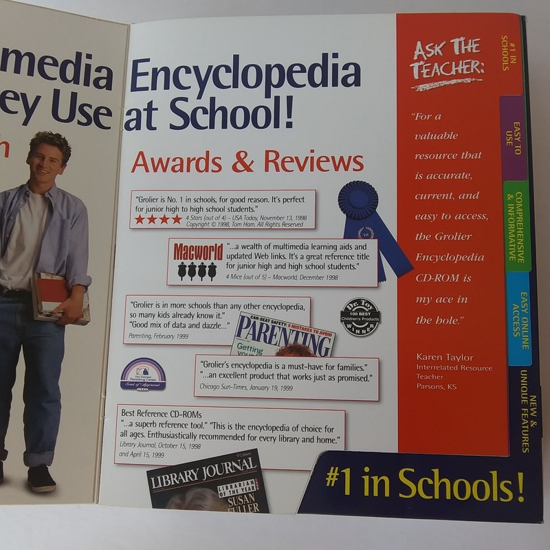 Grolier Multimedia Encyclopedia Deluxe 2-CD Edition 2000 #1 in Schools Education gallery