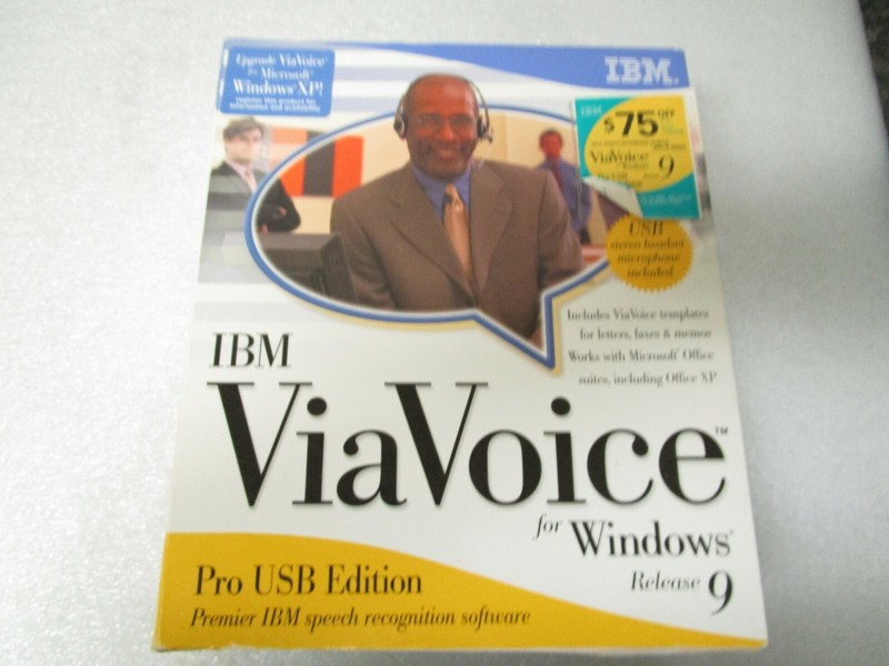 IBM ViaVoice for Windows Release 9 Pro USB Edition Speech Recognition – Sealed