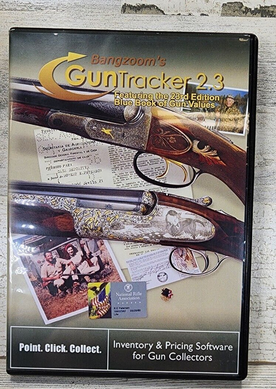 Bangzoom’s Guntracker 2.3 with 23rd Edition Blue Book of Gun Values 2002