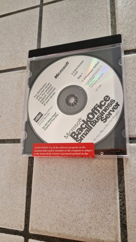 Microsoft Back Office Small Business Server 4.0 SEALED PACKAGE