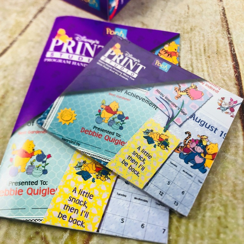Disney's PRINT STUDIO WINNIE THE POOH PC CD-ROM with Handbook gallery