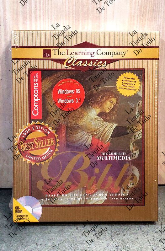 VINTAGE 1997 OLD NEW STOCK BIBLE SOFTWARE FOR WINDOWS 95 3.1 SOLD AS A NOVELTY