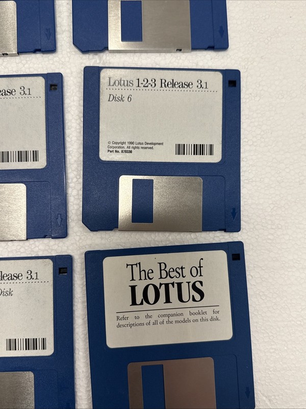 9 3.5” Disks - Best Of Lotus 1-2-3 Release 3.1 Add In Support - untested!! gallery