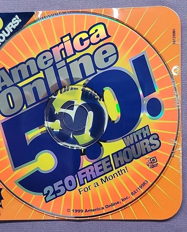 Vintage 1999 - AOL America Online 5.0 - Sealed - Software Install CD gallery