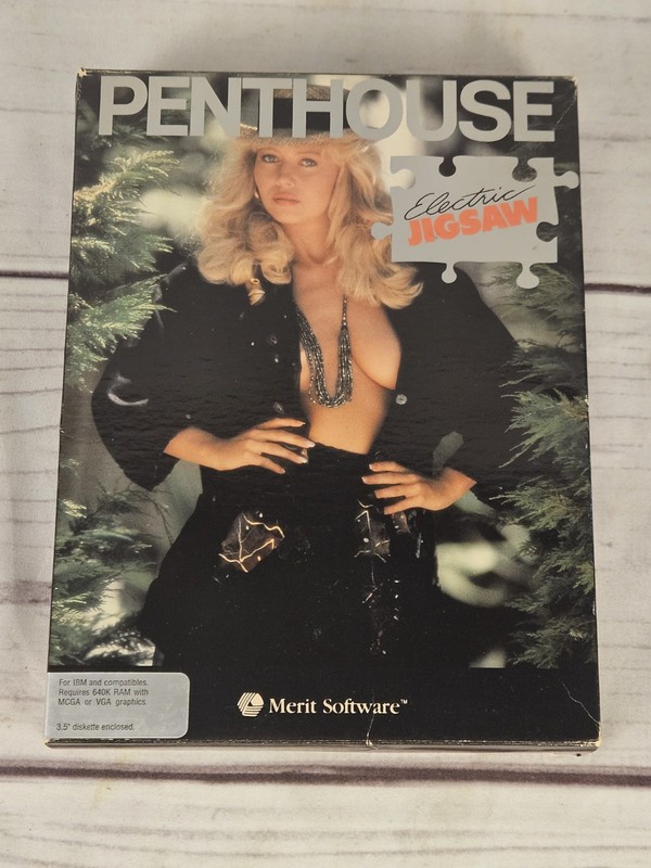 Penthouse Electric Jigsaw Puzzles Original IBM Software By Merit Software 1990
