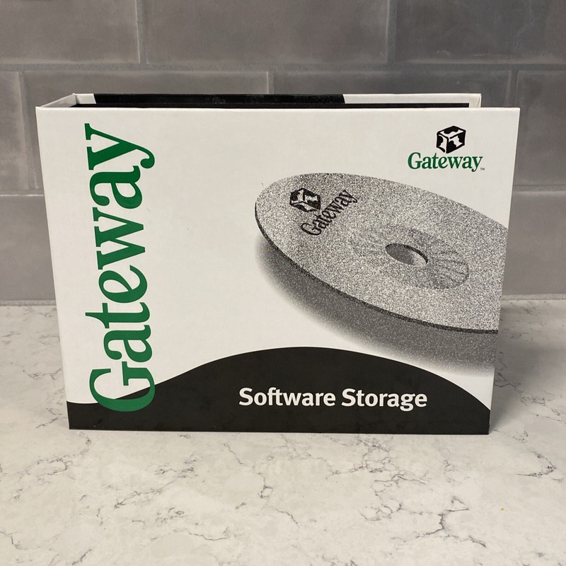 Vintage Gateway Software Disc Storage Binder w/ System Restore & Works Suite