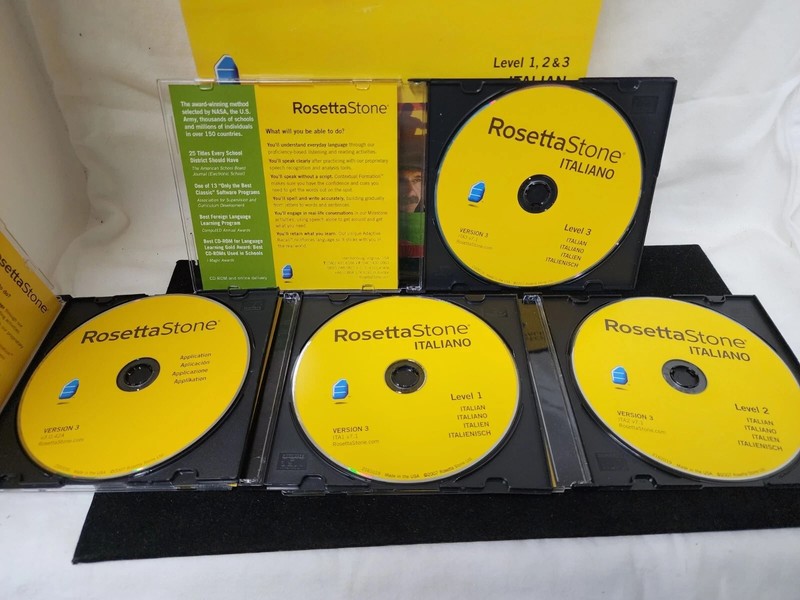 Rosetta Stone Italian V3 Levels 1 2 3 CD-ROM + Audio Companion Complete gallery