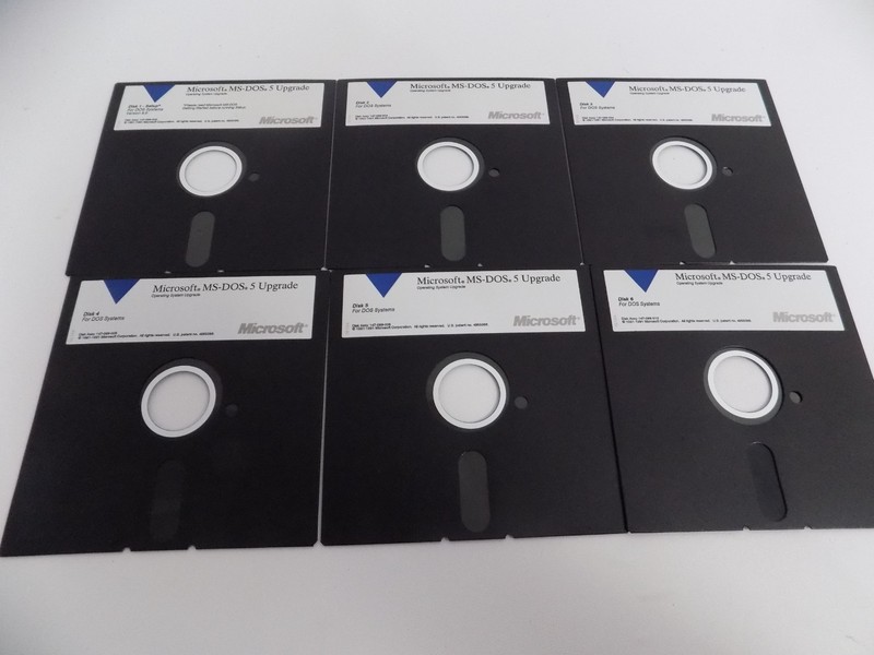 Microsoft MS-DOS Operating System Version 5 UPGRADE 5.25" Floppy Disk Install gallery