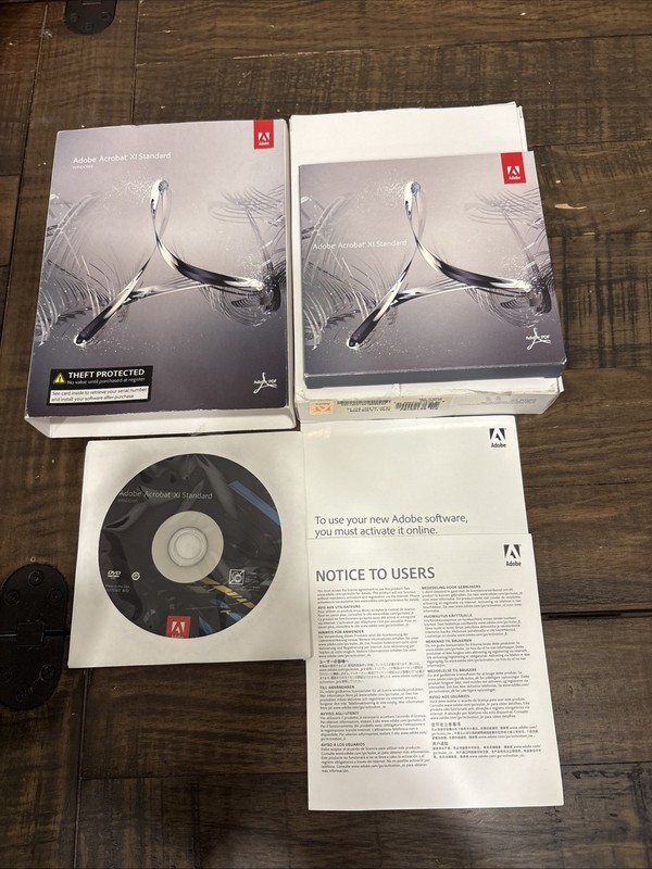 Adobe Acrobat XI 11 Standard Full Retail Windows Licensed for 2PCs DVD & Serial