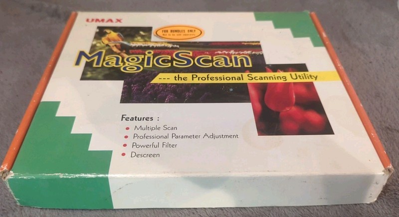 UMAX MagicScan The Professional Scanning Utility 3.5″ Versions 1.2 & 1.3 MAC, PC