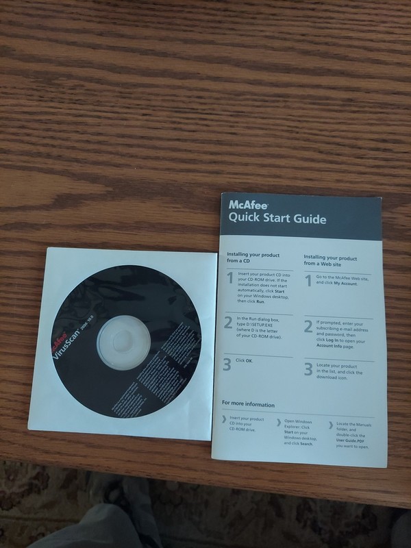 McAfee VirusScan 2006 for Microsoft Windows XP 2000 ME & 98 CD Rom Software gallery